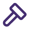 Purple Hammer Icon
